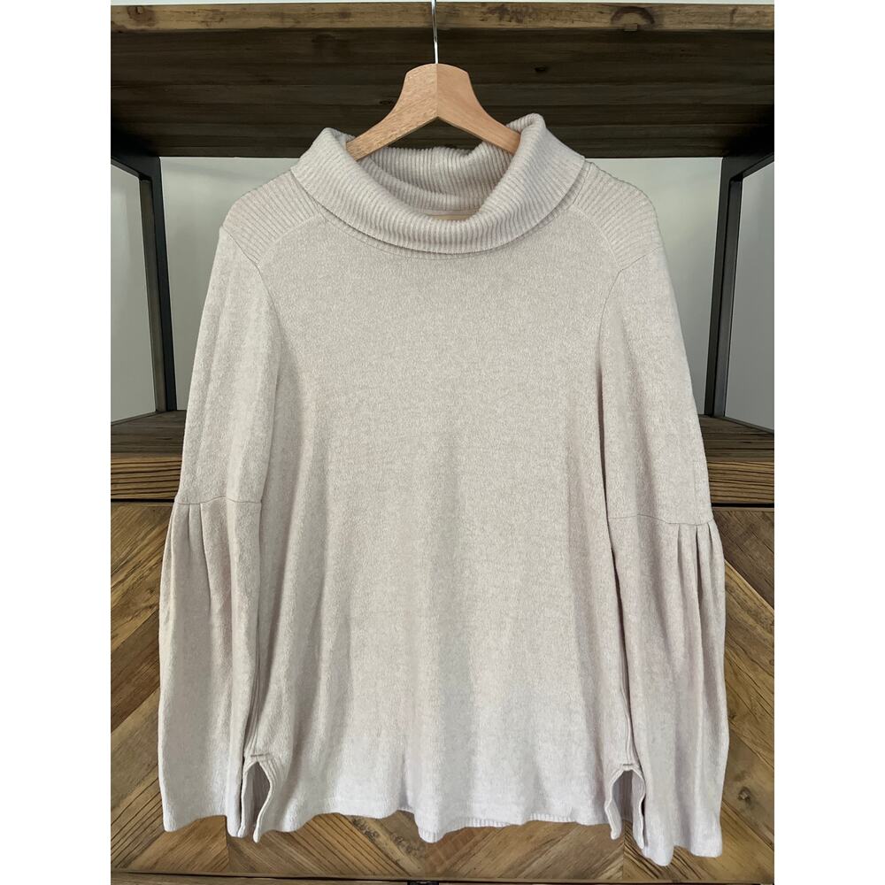 Anthropologie Saturday Sunday Cowl Neck Sweater‎ Cream Size Medium